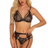 3WISHES Something Strappy Garter Set