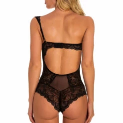 3WISHES Pure Romance One Shoulder Teddy Teddy Lingerie