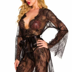 3WISHES Romantic Eyelash Lace Chemise Lingerie