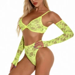 3WISHES Lingerie In Your Arms Lacy Bra Set