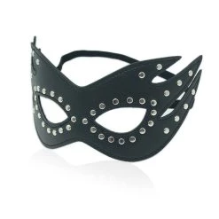 3WISHES Faux Leather Cat Eye Mask Accessories