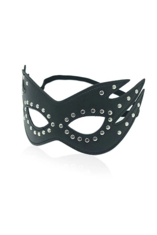 3WISHES Faux Leather Cat Eye Mask Accessories
