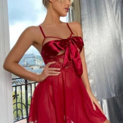 3WISHES Busty Bows Babydoll Lingerie