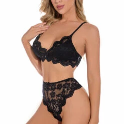 3WISHES Lingerie Lucky Lace Demi Bra And Panty 22 3WISHES Lingerie Lucky Lace Demi Bra And Panty