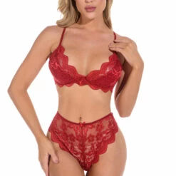 3WISHES Lingerie Lucky Lace Demi Bra And Panty 25 3WISHES Lingerie Lucky Lace Demi Bra And Panty