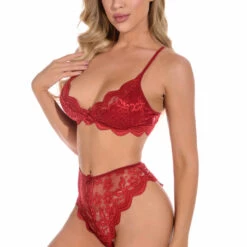 3WISHES Lingerie Lucky Lace Demi Bra And Panty 23 3WISHES Lingerie Lucky Lace Demi Bra And Panty