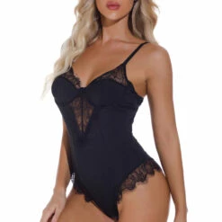 3WISHES Lingerie Lucky Lace Trim Teddy 19 3WISHES Lingerie Lucky Lace Trim Teddy