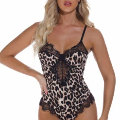 3WISHES Lingerie Lucky Lace Trim Teddy 22 3WISHES Lingerie Lucky Lace Trim Teddy