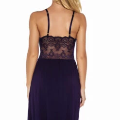 3WISHES Sleepwear Knit And Lace Chemise