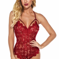 3WISHES Seductive Scalloped Lace Teddy
