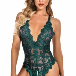3WISHES Split Crotch Lace Teddy 18 3WISHES Split Crotch Lace Teddy