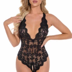 3WISHES Split Crotch Lace Teddy 16 3WISHES Split Crotch Lace Teddy