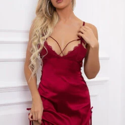 3WISHES Slinky Satin Chemise