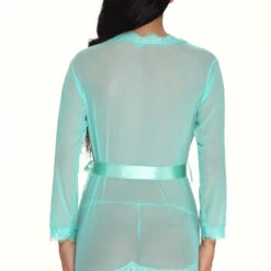3WISHES Lingerie Magic In Mesh Robe