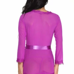 3WISHES Lingerie Magic In Mesh Robe