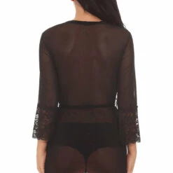 3WISHES Lingerie Sheer Desires Robe