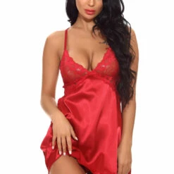 3WISHES Sultry Satin Chemise