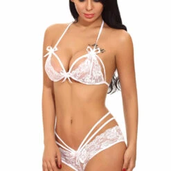 3WISHES Lingerie Racy And Lacy Bra And Panty Set