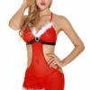 3WISHES Surprise Me Santa Chemise Lingerie