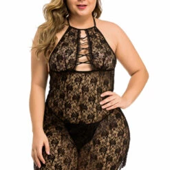 3Wishes Plus Size Daisy Lace Chemise 10 3Wishes Plus Size Daisy Lace Chemise