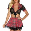 3WISHES Sassy School Uniform Lingerie Set