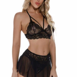 3WISHES Skirted Lingerie Set