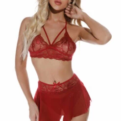 3WISHES Skirted Lingerie Set