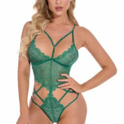 3WISHES Lingerie Totally Tempting Strappy Teddy 38 3WISHES Lingerie Totally Tempting Strappy Teddy