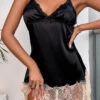 3Wishes Satin Seductress Chemise Lingerie