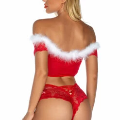 3WISHES Sassy Santa Bra Set Bra Sets