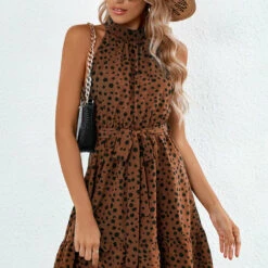 3Wishes High Neck Patterned Dress