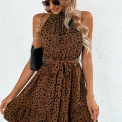 3Wishes High Neck Patterned Dress