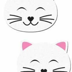 Pastease Happy White Kitty Cat Pasties