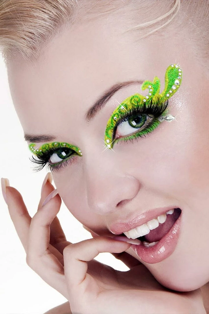 Xotic Eyes & Body Art Glitter Tink Eyelashes With Applique False Eyelashes 1 Xotic Eyes & Body Art Glitter Tink Eyelashes With Applique False Eyelashes