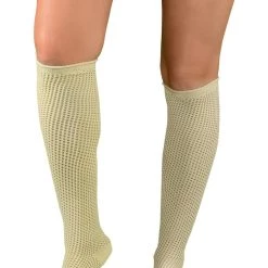 LO Brands Ivory Dance Style Textured Leg Warmers