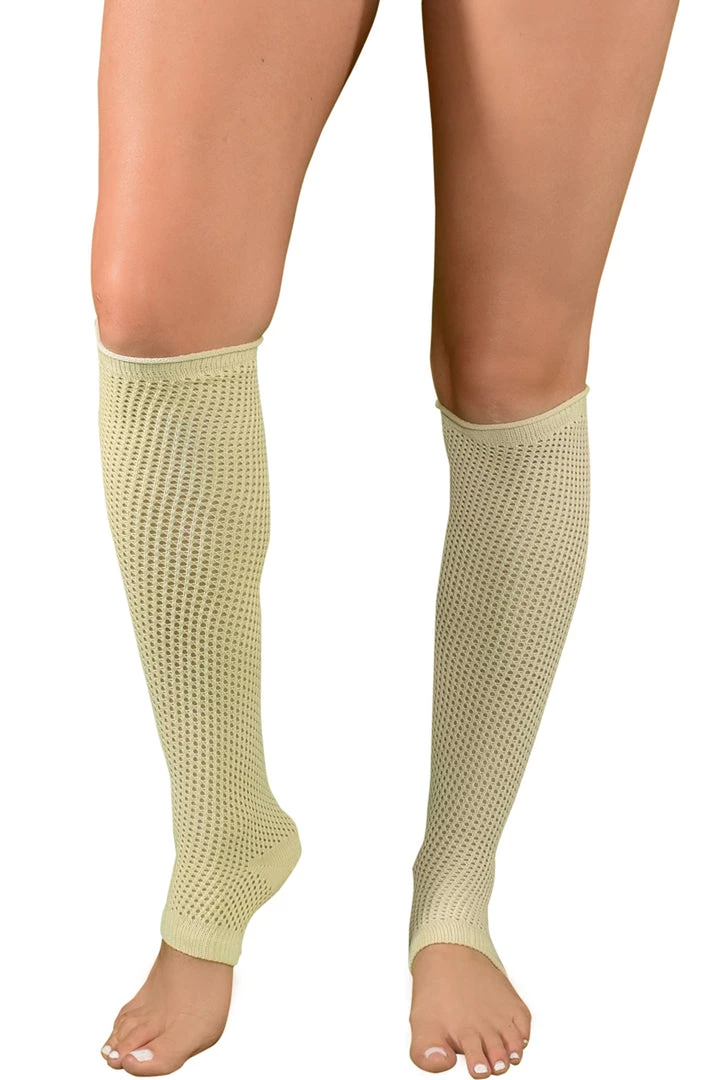 LO Brands Ivory Dance Style Textured Leg Warmers 1 LO Brands Ivory Dance Style Textured Leg Warmers