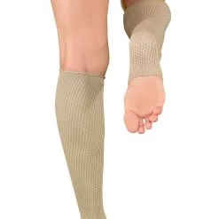 LO Brands Tan Dance Style Textured Leg Warmers Hosiery