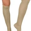 LO Brands Tan Dance Style Textured Leg Warmers Hosiery
