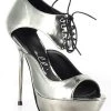Ellie Shoes Alina Metallic High Heel Stilettos