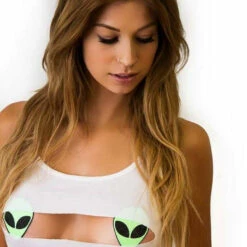 PASTEASE Brand Pasties Glitter Alien Pasties