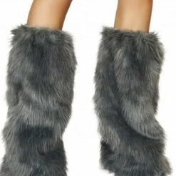 Roma Costume Sexy Fur Boot Covers Music Festival Wear