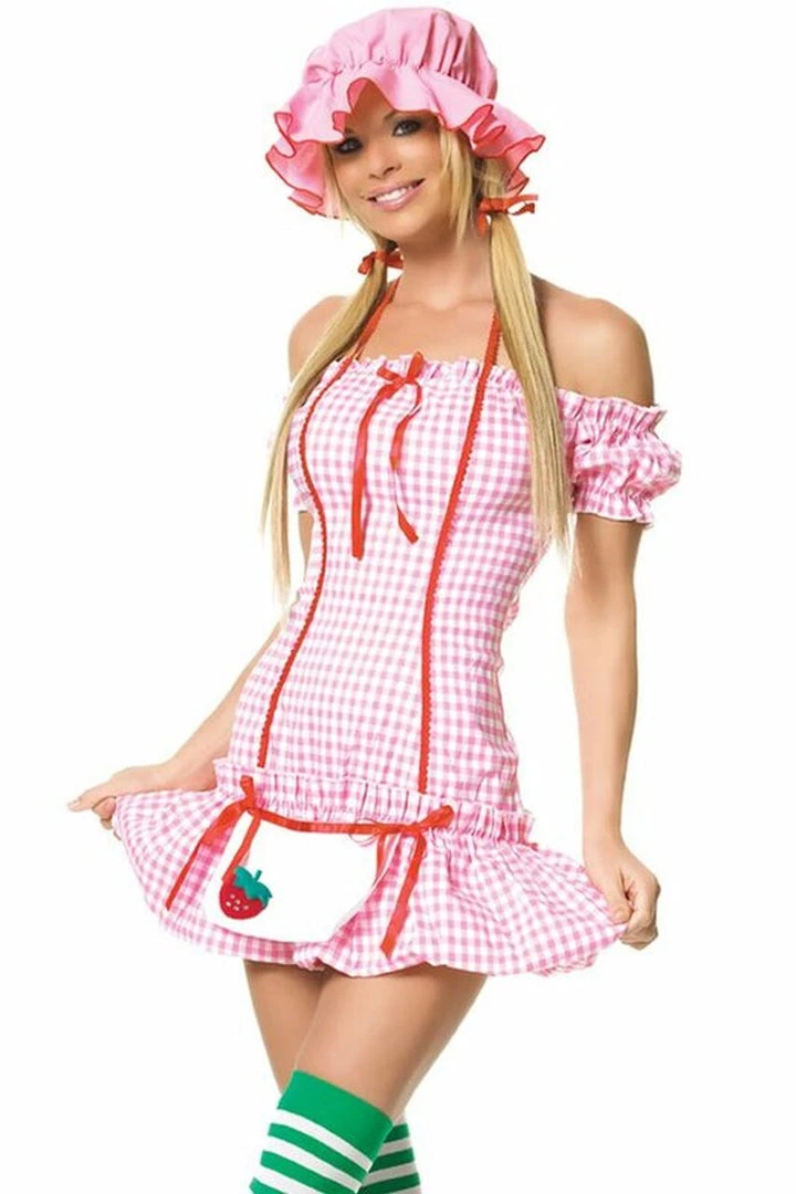 Leg Avenue Strawberry Girl Halloween Costume 2 Leg Avenue Strawberry Girl Halloween Costume
