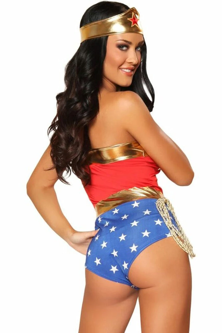 3WISHES Sexy Halloween Costumes American Hero Costume 8 3WISHES Sexy Halloween Costumes American Hero Costume