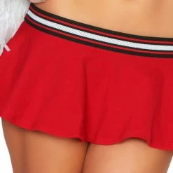 3WISHES Red Hot Sexy Cheerleading Costume