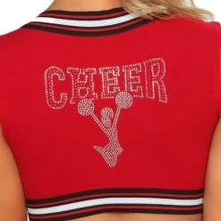 3WISHES Red Hot Sexy Cheerleading Costume