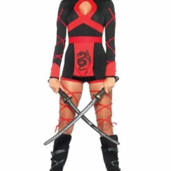 Leg Avenue Dragon Ninja Costume With Face Mask Sexy Halloween Costumes