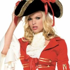 Leg Avenue Gold Trim Pirate Hat