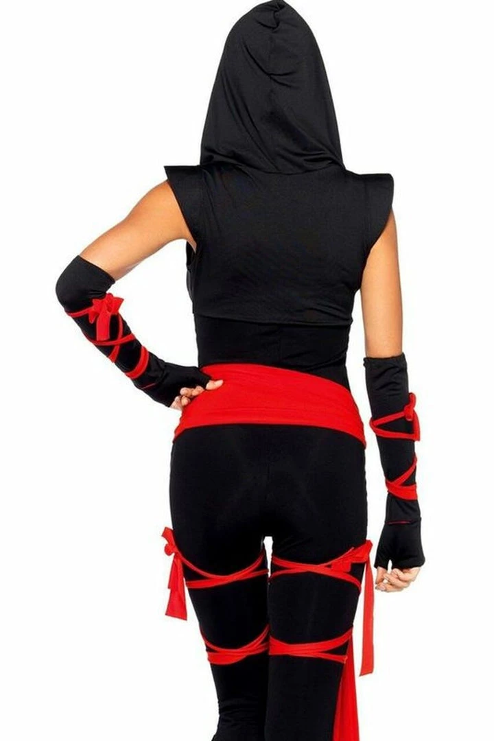 Leg Avenue Deadly Ninja Costume With Face Mask 3 Leg Avenue Deadly Ninja Costume With Face Mask