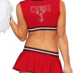 3WISHES Red Hot Sexy Cheerleading Costume