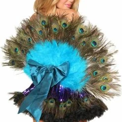 3WISHES Sexy Halloween Costumes Sexy Peacock Halloween Costume